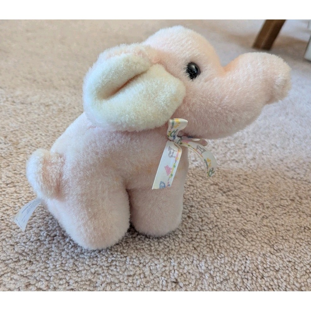 Plush Elephant‎ Rattle Vintage